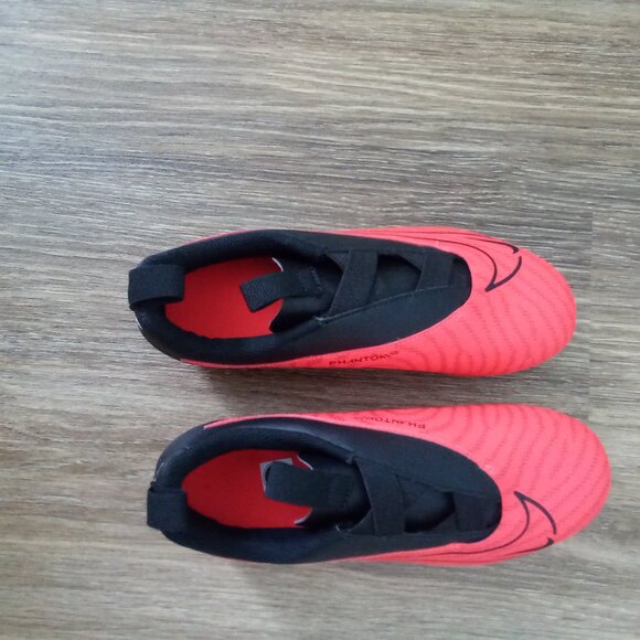 NIKE JR 3Y PHANTOM GX ELITE GRIPKNIT SOCCER CLEAT BRIGHT CRIMSON BLACK DD9549600 - Picture 8 of 10